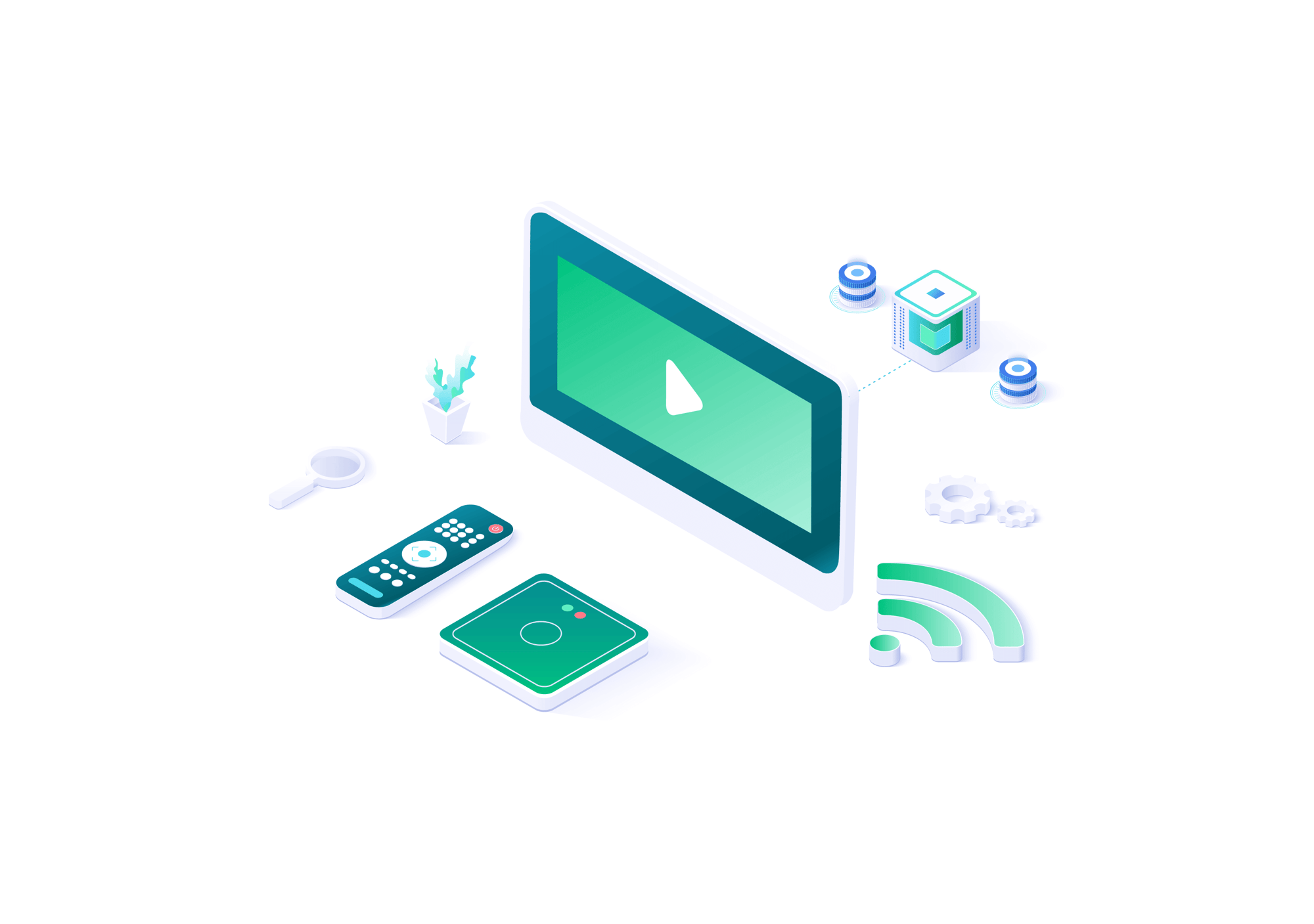Scalable marketing channel illustration
