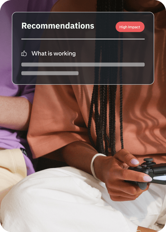 Recommendations — AI-powered creative suggestions