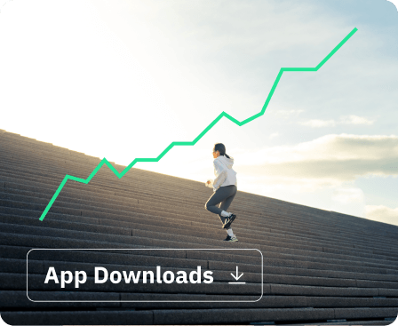 App downloads trending up
