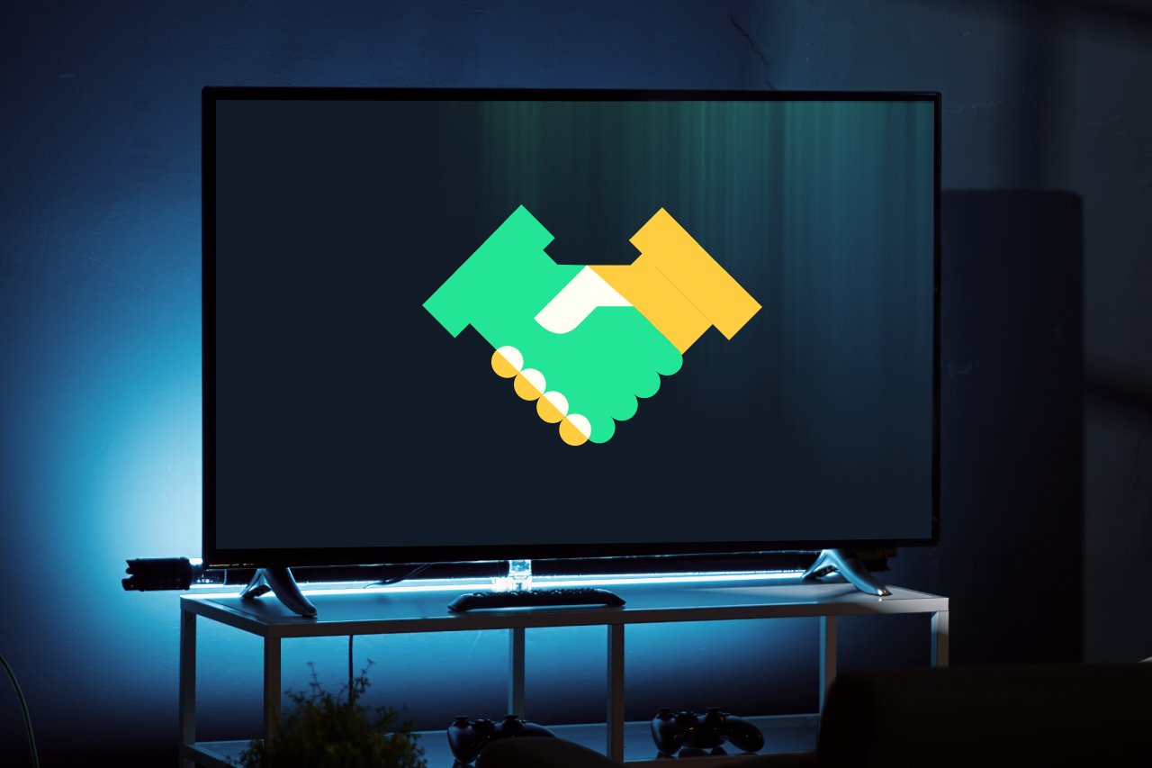 CTV advertising campaign on a tv in a living room